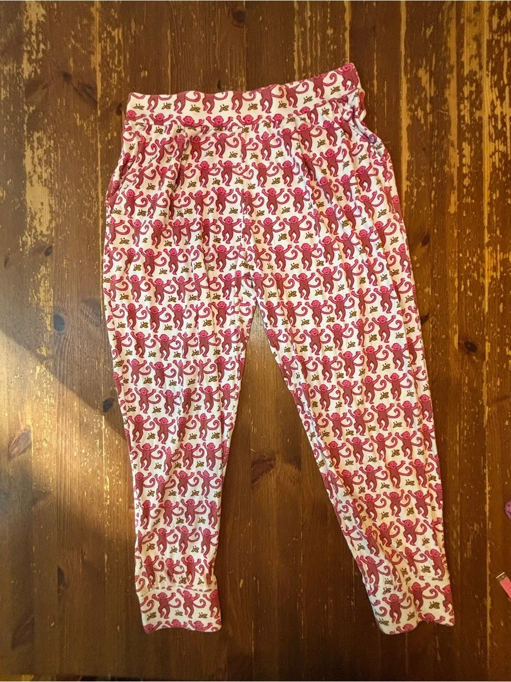 Roller Rabbit monkey print two piece set. Medium. 100% Pima cotton